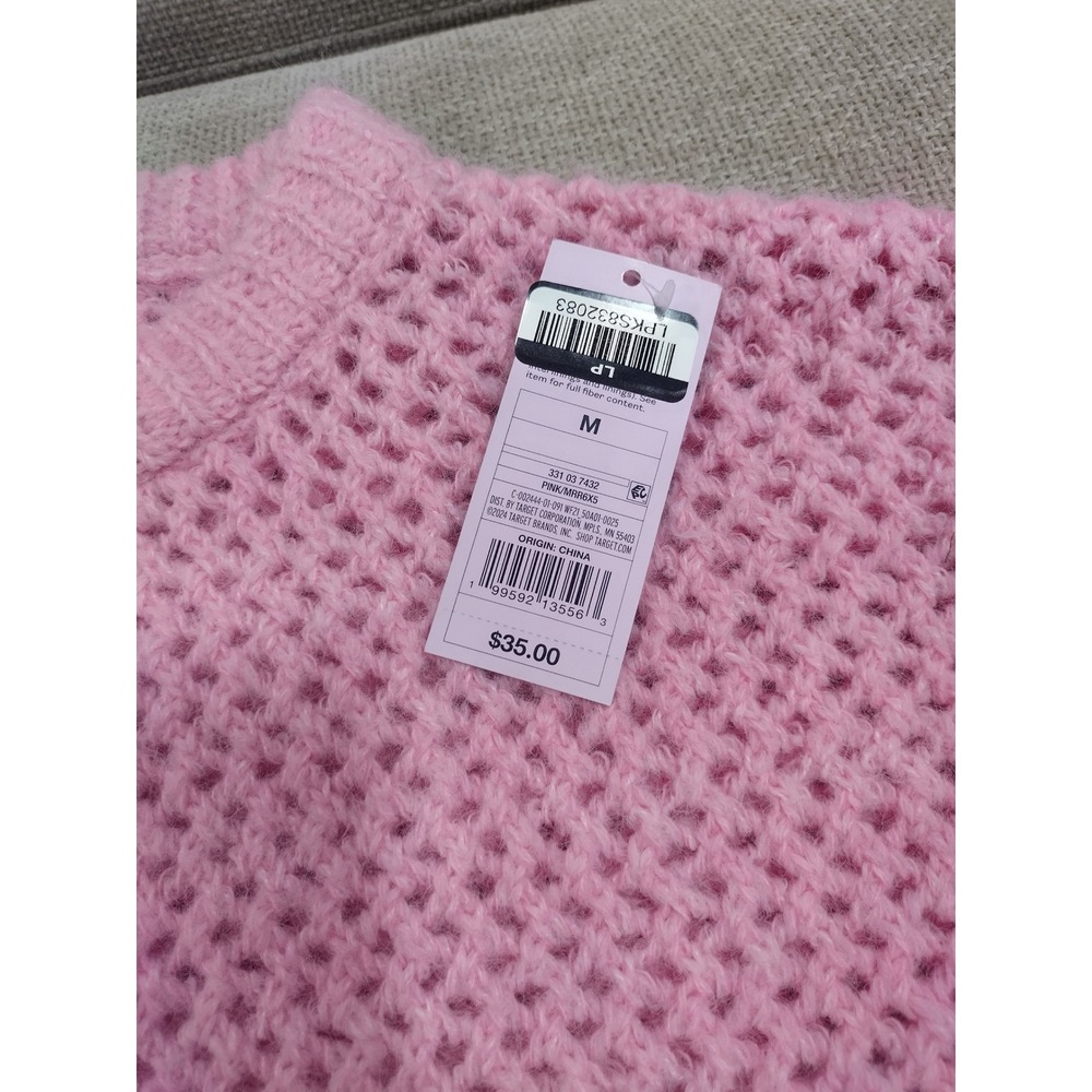Universal Thread Womens Shaker Stitch V-Neck Sweater Oatmeal Beige Medium NEW - Picture 14 of 16